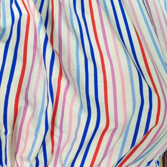 NWT One shoulder crop top- multicoloured Size S Cotton - Picture 3 of 4